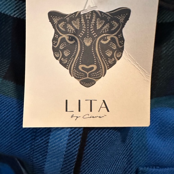 BNWT Lita by Ciara Revolve 100% cotton button down plaid - Size XS $198 - Picture 6 of 8